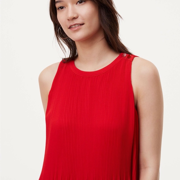 Loft Pleated Swing Dress. XXSP. - Picture 3 of 8